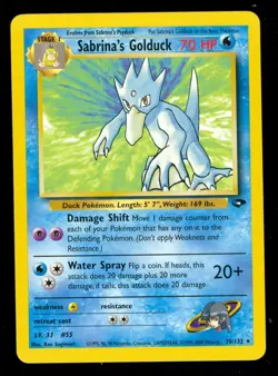 Pokemon SABRINA'S GOLDUCK 30/132 Gym Challenge - RARE - NEAR MINT - Image 1
