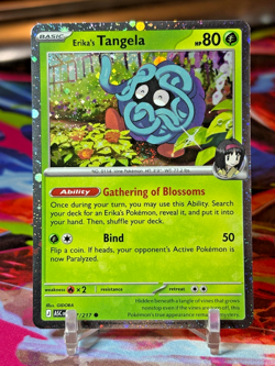 Pokemon TCG Ascended Heroes ERIKA'S TANGELA 007/217 **COSMIC HOLO - Image 1