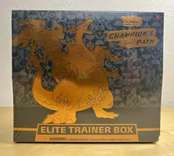 Pokemon Champion's Path Elite Trainer Box Charizard English TCG - Image 1