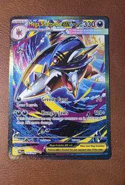 Pokemon TCG Phantasmal Flames Mega Sharpedo EX 127/094 SIR ME02 - Image 1