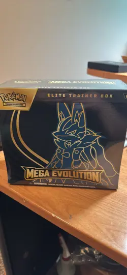 Pokemon Mega Evolution Elite Trainer Box Lucario - Pokemon TCG Card Stock - Image 1