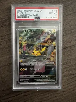 PIKACHU #173/165 • 2023 Pokemon 151 Illustration Rare PSA 10 - Image 3