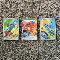 Pokemon First Partner Illustration Collection Series 1 Kanto Starter Set GEN 1 - Image 1