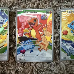 Pokemon First Partner Illustration Collection Series 1 Kanto Starter Set GEN 1 - Image 3
