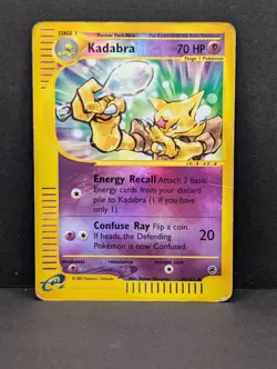 Kadabra 084/165 Expedition Base Set Reverse Holo Rare Pokemon TCG Nintendo ink - Image 1
