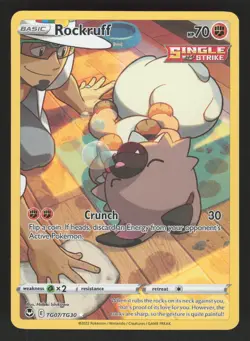 Rockruff TG07/TG30 Pokemon TCG Silver Tempest Trainer Gallery NM - Image 1