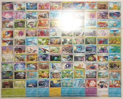 Lot of 100 Japanese Pokemon Card Game From Sword & Shield Series TCG - Image 1