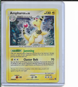 Pokemon Secret Wonders Ampharos Holo Rare #1/132 NM - Image 1