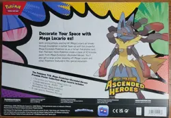 Pokemon Trading Acended Hreos Premium Poster Collection Lucarrio Factory Seal - Image 2