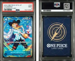 2024 ONE PIECE JAPANESE OP10-ROYAL BLOOD #045 CAVENDISH ALTERNATE ART PSA9 - Image 3