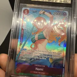 One piece TCG Nami (Parallel) - Romance Dawn (OP01) - BGS 10 Pristine - Image 3