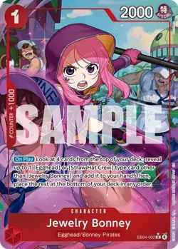 One Piece English - Jewelry Bonney - Alt Art - EB04-002 - R - NM - Image 1