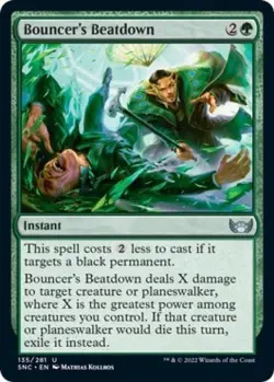 Bouncer's Beatdown -Foil Near Mint MTG Streets of New Capenna - Image 1