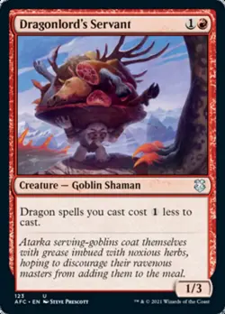 MTG Dragonlord's Servant [Dungeons & Dragons: Adventures in the - Image 1