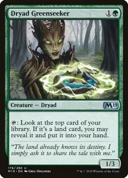Dryad Greenseeker 2x FOIL M19 MTG Core Set 2019 Uncommon MINT green - Image 1