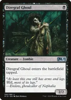 Diregraf Ghoul 2x FOIL M19 MTG Core Set 2019 Uncommon MINT black - Image 1