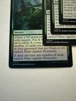 4x MTG Slime Against Humanity 0177 1x Foil 3x Reg Murders at Karlov Manor MKM NM - Image 2