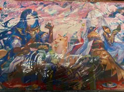 MTG Wandering Emperor cherry blossoms Playmat Nurset & Wandering Emperor JP - Image 1