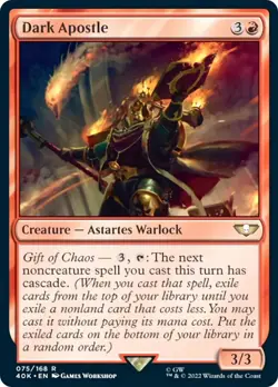 MTG Dark Apostle (Surge Foil) [Warhammer 40,000] Foil Near Mint Magic - Image 1