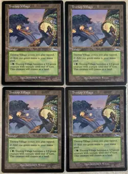 MTG Treetop Village Land English Urza's Legacy ULG Uncommon Magic Gathering - Image 1