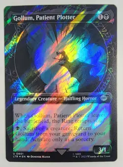 MTG - Gollum, Patient Plotter - Surge Foil Showcase - LTR 0801 Lord of the Rings - Image 1