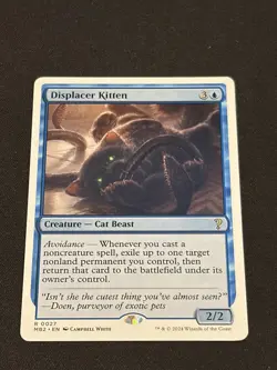 Displacer Kitten (White Border) Mystery Booster 2 Regular - Image 1