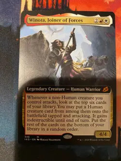 MTG Ikoria Lair of Behemoths Winota Joiner of Forces Extended Art - Image 1