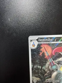 Pokemon SV Black Bolt Escavalier Illustration Rare Card 138/086 NM Holo - Image 3