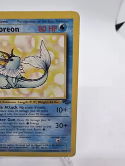 Vaporeon 28/64 1st Edition Jungle Set Pokemon TCG 1999 Kagemaru Himeno MP - Image 4