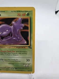Muk 28/62 1st Edition Fossil Set Pokemon TCG 1999 Rare Regular MP - Image 4