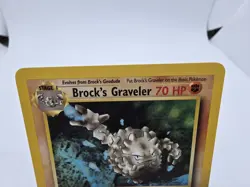Brock's Graveler 34/132 1st Edition Gym Heroes Pokemon TCG 2000 LP/NM - Image 2