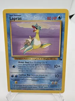 Lapras 25/62 Fossil Set Pokemon TCG 1999 Regular Rare Ken Sugimori NM - Image 1