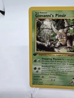 Giovanni's Pinsir 24/132 1st Edition Gym Challenge Pokemon TCG 2000 Regular LP - Image 3