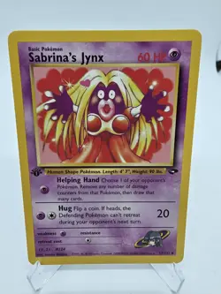 Sabrina's Jynx 57/132 1st Edition Gym Challenge Pokemon TCG 2000 Regular LP/NM - Image 1