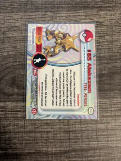 TOPPS Pokemon #65 Alakazam LP+ Pink Logo - Image 2