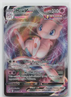 Mew VMAX 114/264 Holo VMAX Rare Fusion Strike Pokemon Near Mint - Image 1