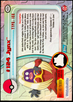 2000 Topps Pokemon TV Animation Edition Series 3 Holo Foil #124 Jynx - Image 2