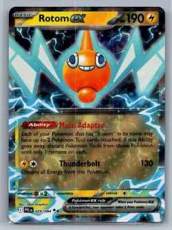 Rotom ex 029/094 Double Rare Phantasmal Flames Pokemon Near Mint - Image 1