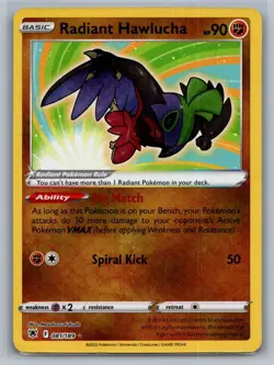 Radiant Hawlucha 081/189 Radiant Rare Astral Radiance Pokemon Near Mint - Image 1