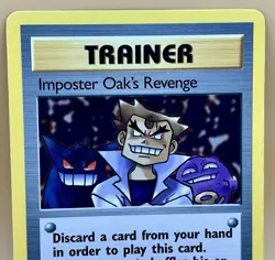 Imposter Oak’s Revenge 76/82 – Team Rocket - LP - WOTC 2000 Vintage Pokemon TCG - Image 2