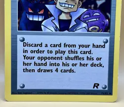 Imposter Oak’s Revenge 76/82 – Team Rocket - LP - WOTC 2000 Vintage Pokemon TCG - Image 3