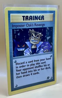 Imposter Oak’s Revenge 76/82 – Team Rocket - LP - WOTC 2000 Vintage Pokemon TCG - Image 5