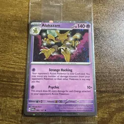 Pokemon Alakazam 82/167 Twilight Masquerade Cosmos Holo 2025 Sealed Promo - Image 1