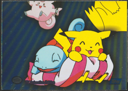 2000 Topps Pokemon TV Animation Edition Series 3 Holo Foil P05 Puzzle Pikachu - Image 1