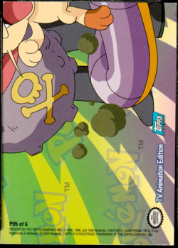 2000 Topps Pokemon TV Animation Edition Series 3 Holo Foil P05 Puzzle Pikachu - Image 2