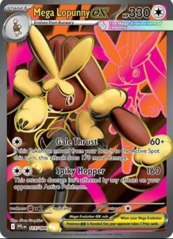 Pokemon Phantasmal Flames Mega Lopunny EX Ultra Rare 115/094 - Image 1