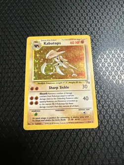 Kabutops 9/62 Holo Rare Unlimited Fossil Pokemon 1297 - Image 1