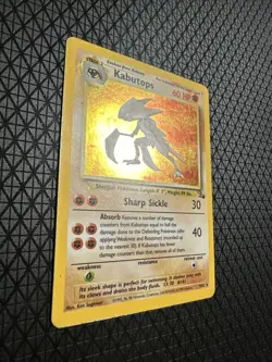 Kabutops 9/62 Holo Rare Unlimited Fossil Pokemon 1297 - Image 2