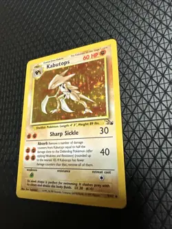 Kabutops 9/62 Holo Rare Unlimited Fossil Pokemon 1297 - Image 3
