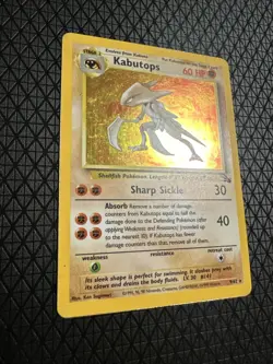 Kabutops 9/62 Holo Rare Unlimited Fossil Pokemon 1297 - Image 5